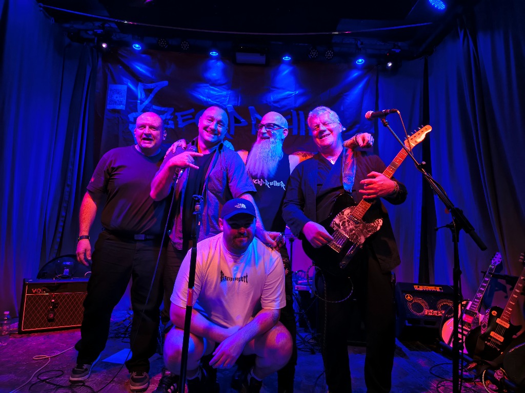 Die Band nach dem Konzert